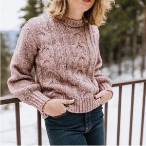 Basin + Range Cable knit Yak Blend Bell Sleeve
Sweater